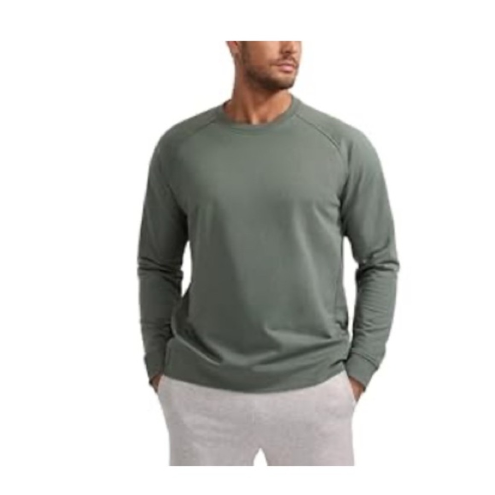 Men's Green Long Sleeve Sweatshirt